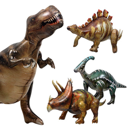 Toys Balloon 4D Standing Simulation Dinosaur Big Size Aluminum Film Balloon