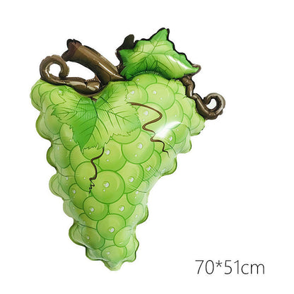 Billion Balloons Summer Fruit and Vegetable Aluminum Fruit Balloon - 50PCS