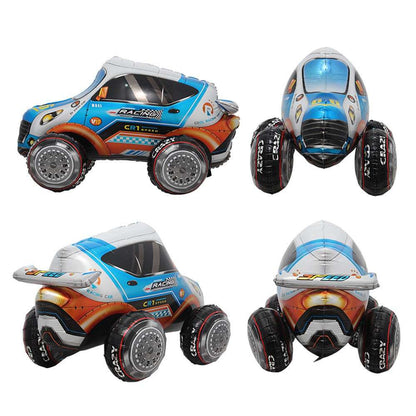 Billion Balloons 4D standing giant Racing Car Foil Balloon SUV Car Balloon
