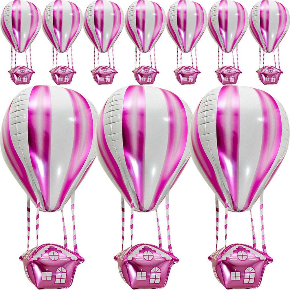 Billion Balloons [READY STOCK]  10 Pcs Kids Decor Hot Air Balloon Shaped Balloons