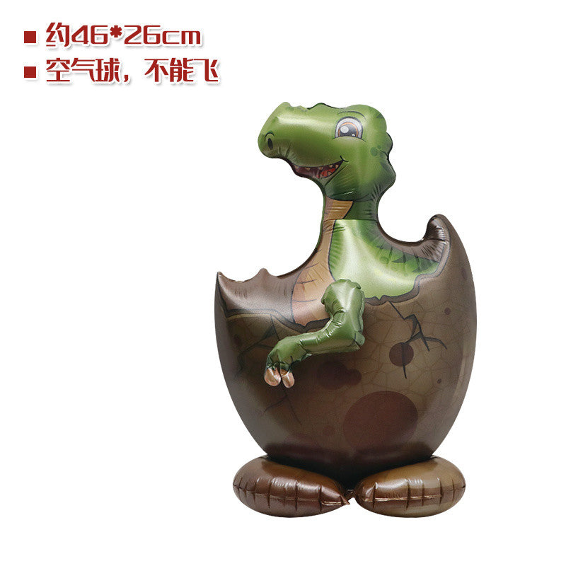 Billion Balloons 4D Standing Dinosaur Egg Shape Cartoon Balloon Dinosaur