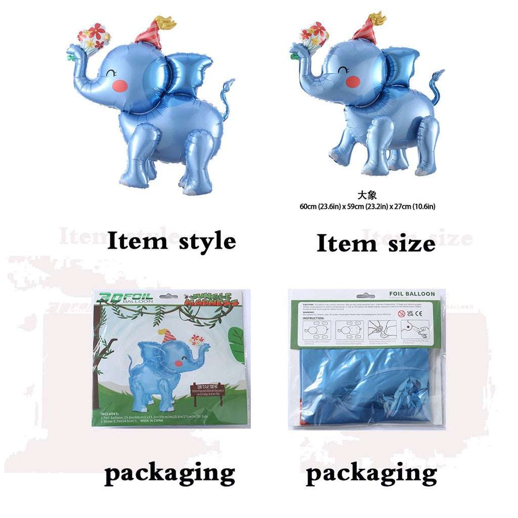 Billion Balloons Assemble Elephant Balloon Zoo Forest Party Decorative Balloon