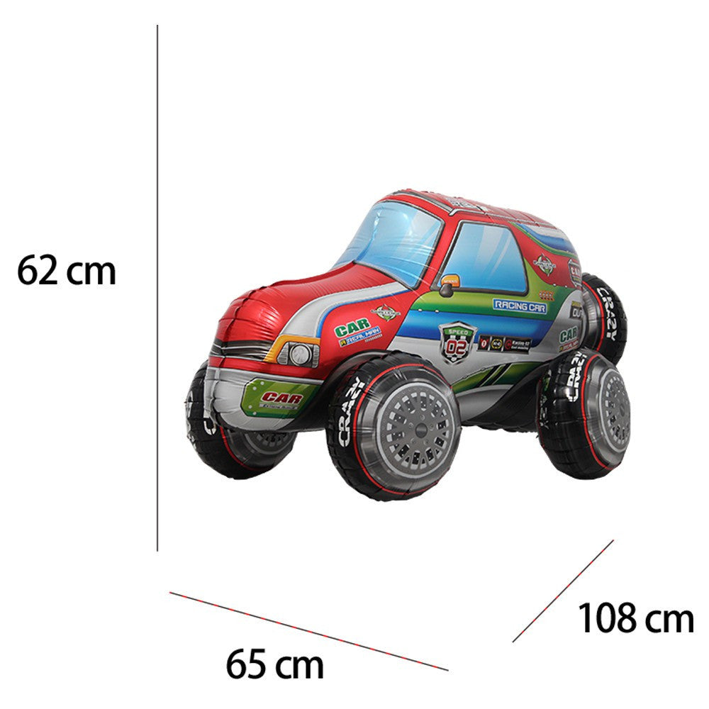 Billion Balloons 4D standing giant Racing Car Foil Balloon SUV Car Balloon