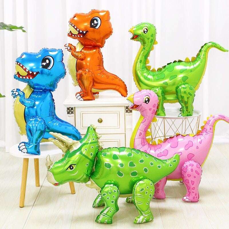 Billion Balloons 3D Standing Large Dinosaur Cartoon Aluminum Film Balloon