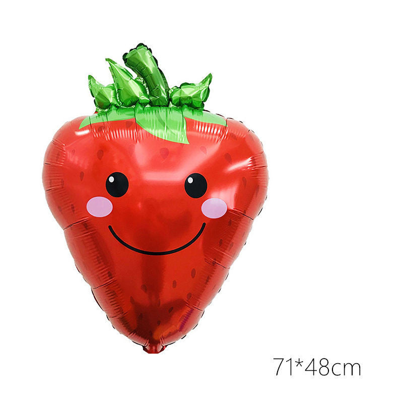 Billion Balloons Summer Fruit and Vegetable Aluminum Fruit Balloon - 50PCS
