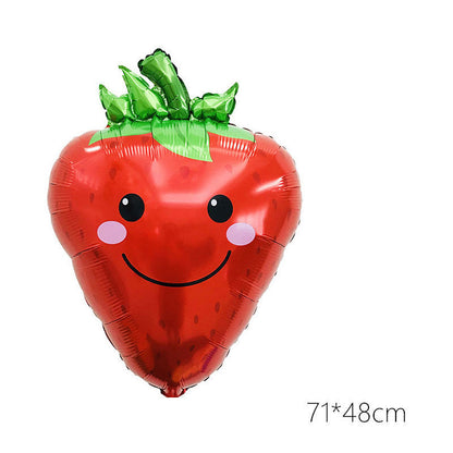 Billion Balloons Summer Fruit and Vegetable Aluminum Fruit Balloon - 50PCS
