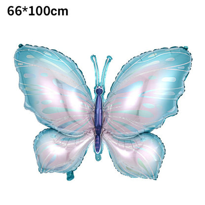 Billion Balloons Purple/Blue Butterfly Foil Balloon for Wedding Min.50PCS