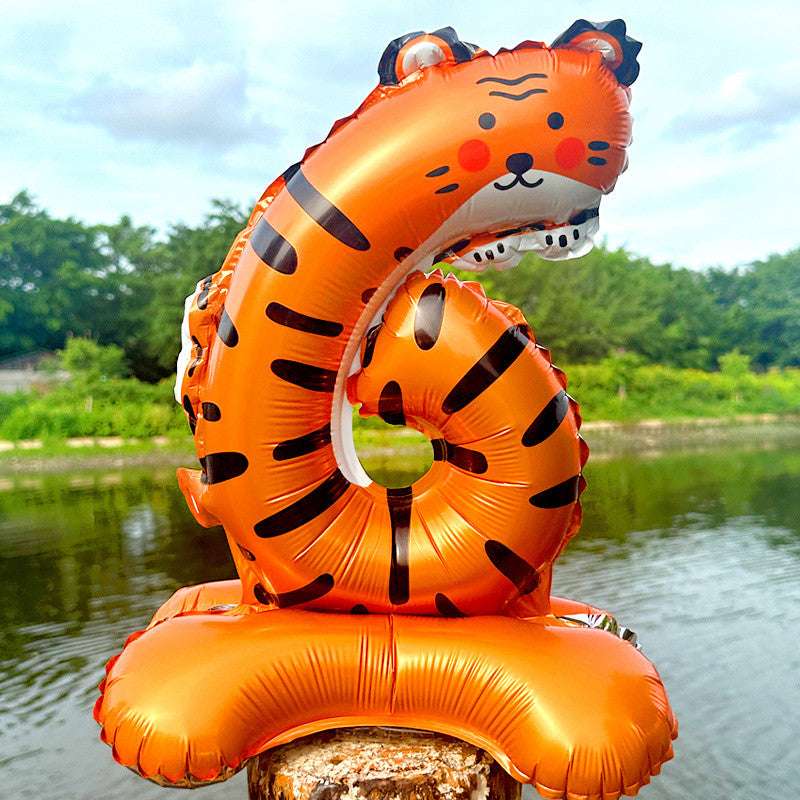 Billion Balloons 40inch Cartoon Animal Shaped Number Balloons