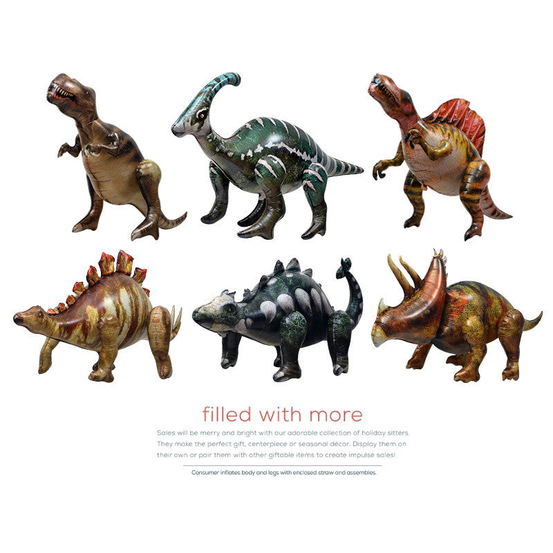 Toys Balloon 4D Standing Simulation Dinosaur Big Size Aluminum Film Balloon