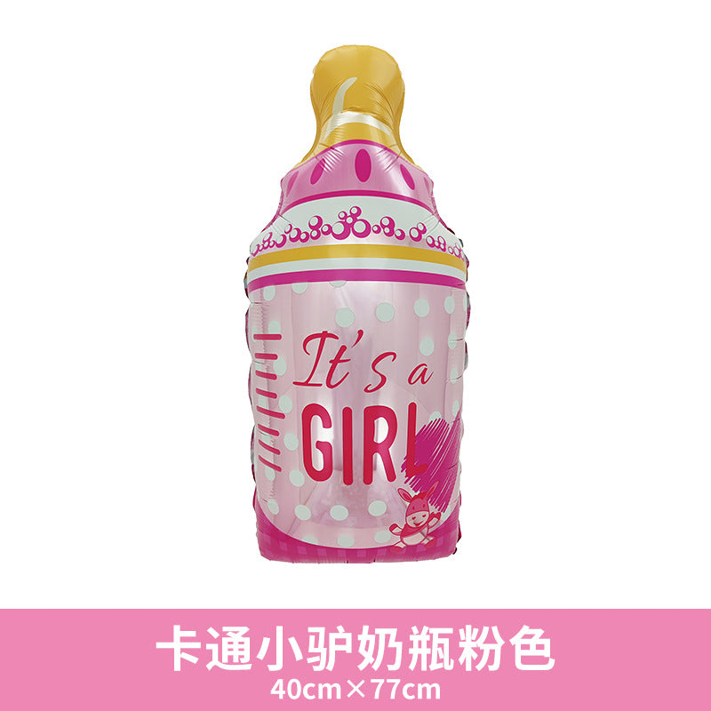 Aluminum Foil Carousel Balloon Baby First Birthday Min.50PCS