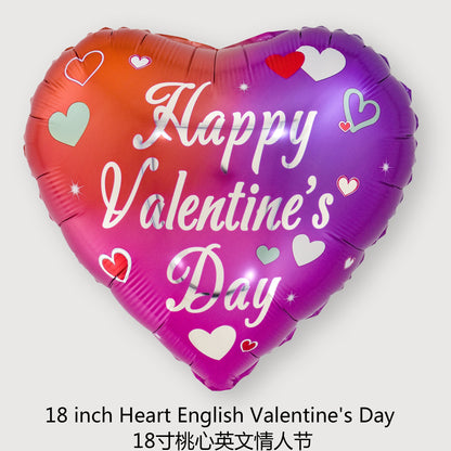 18“ Heart Foil Balloons for Valentine‘s Day Min.50PCS