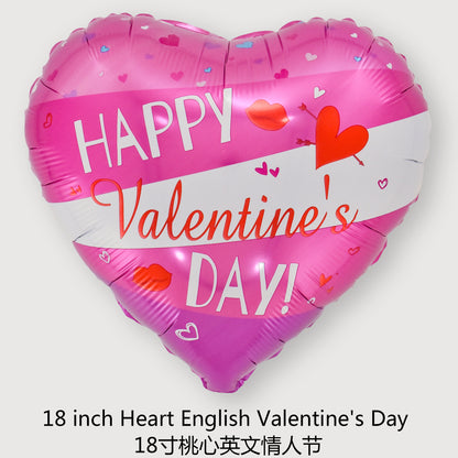 18“ Heart Foil Balloons for Valentine‘s Day Min.50PCS