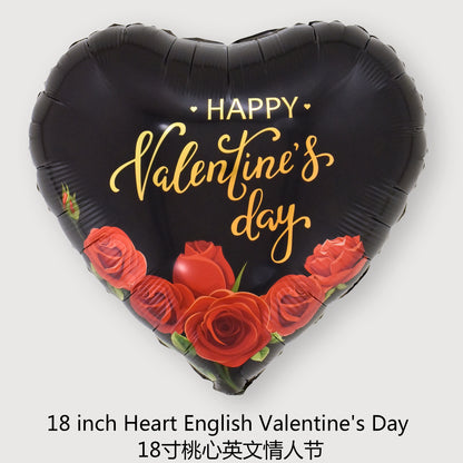 18“ Heart Foil Balloons for Valentine‘s Day Min.50PCS