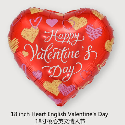 18“ Heart Foil Balloons for Valentine‘s Day Min.50PCS