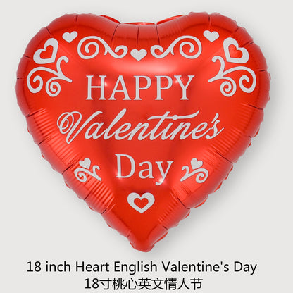 18“ Heart Foil Balloons for Valentine‘s Day Min.50PCS