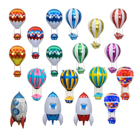 Billion Balloons [READY STOCK]  20 Pcs Kids Decor Hot Air Balloon Shaped Balloons