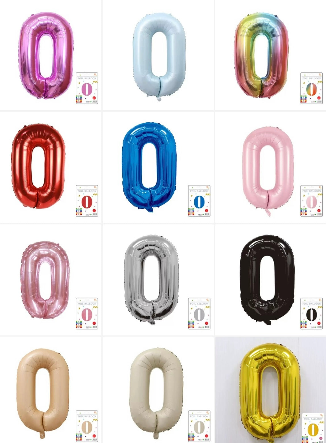 40inch Number Balloons for Children's Party Decoration Min.20PCS