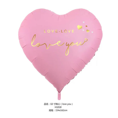 Billion Balloons 63 inch Red Huge Giant Heart Foil Balloon