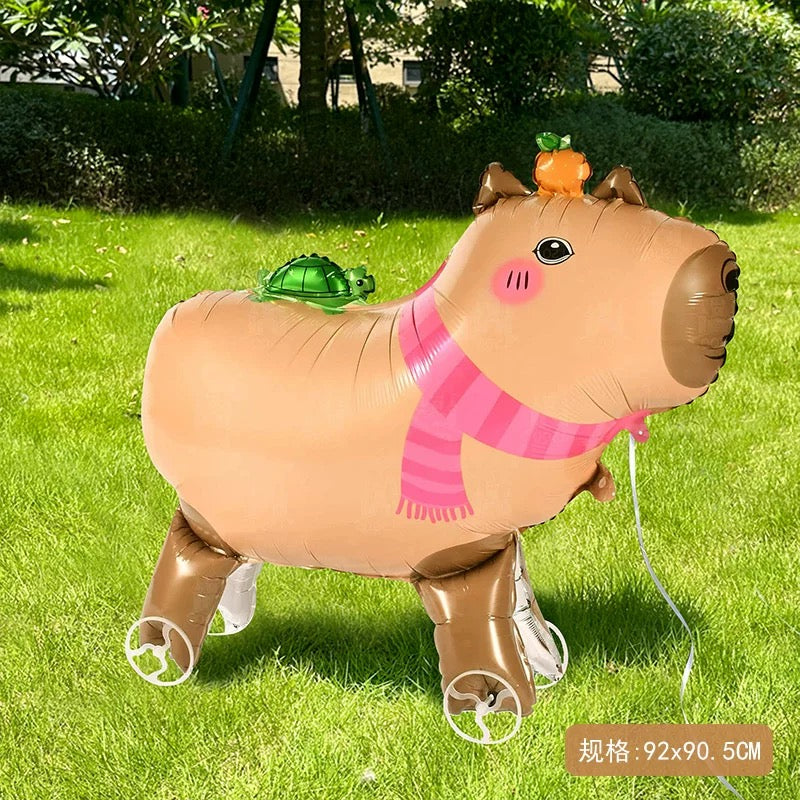 Billion Balloon Walking Animal Balloon Toys with Wheels Elephant Tiger Foil Balloons