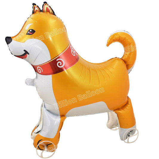 Walking Animal Balloon Toys with Wheels – Elephant & Tiger | Interactive Party Favors - 50PCS