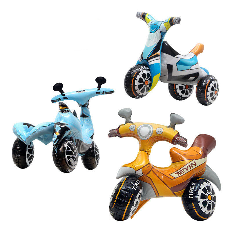 3D Standing Motorcycle Balloon for Birthday Party Decor | Realistic Foil Balloon