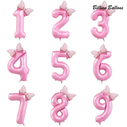 40 Inch Princess Jumbo Number Balloon for Girls' Birthday Parties