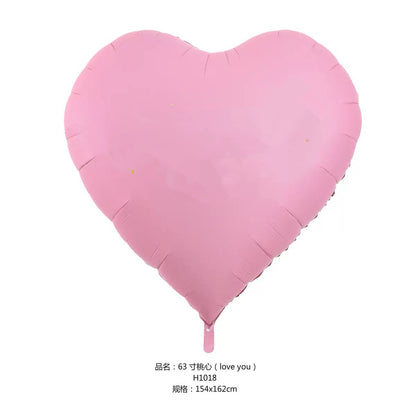 Billion Balloons 63 inch Red Huge Giant Heart Foil Balloon