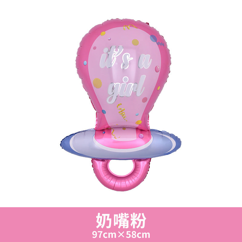 Aluminum Foil Carousel Balloon Baby First Birthday Min.50PCS