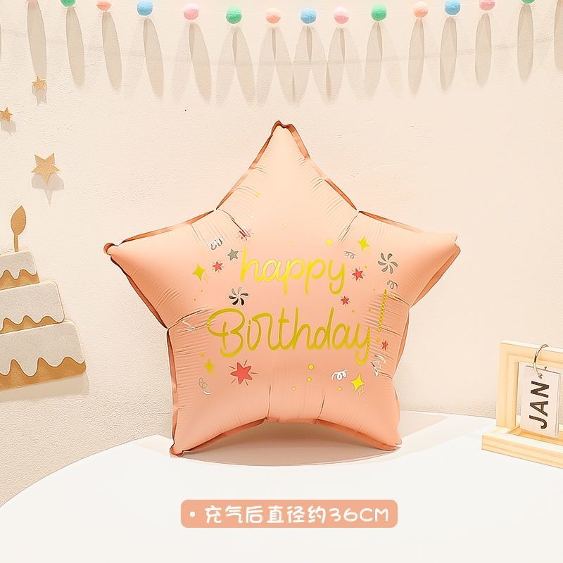 Billion Balloons INS Style Matte Bear Cake Aluminum Film Balloons Min.50PCS