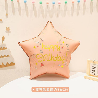 Billion Balloons INS Style Matte Bear Cake Aluminum Film Balloons Min.50PCS