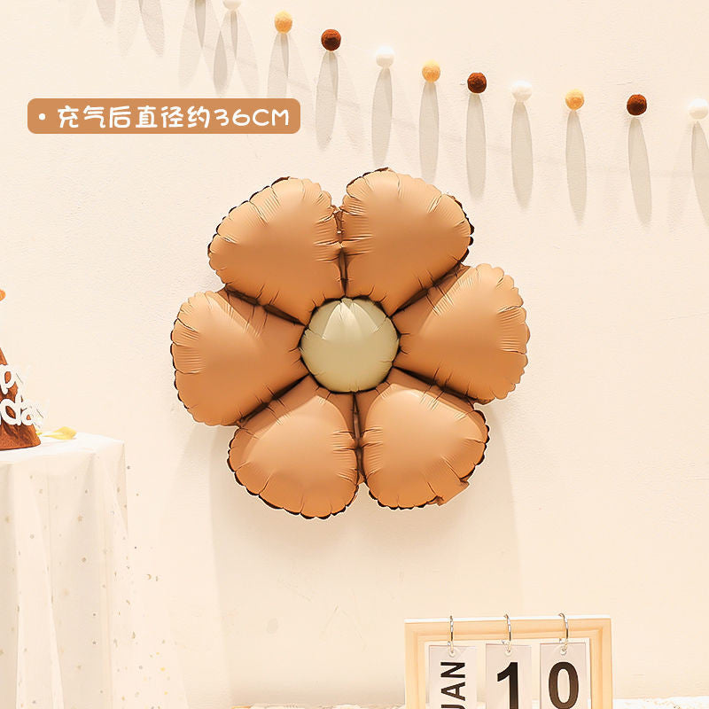 Billion Balloons INS Style Matte Bear Cake Aluminum Film Balloons Min.50PCS