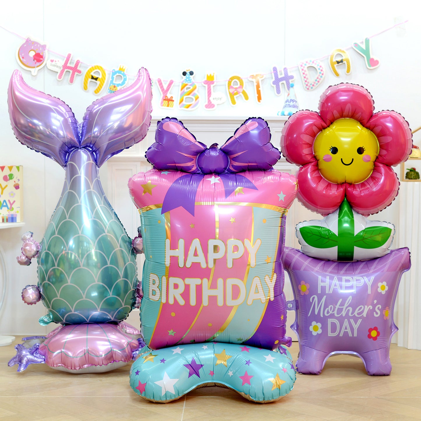 Large Cartoon Aluminum Film Balloon Standing Base Party Min.50PCS