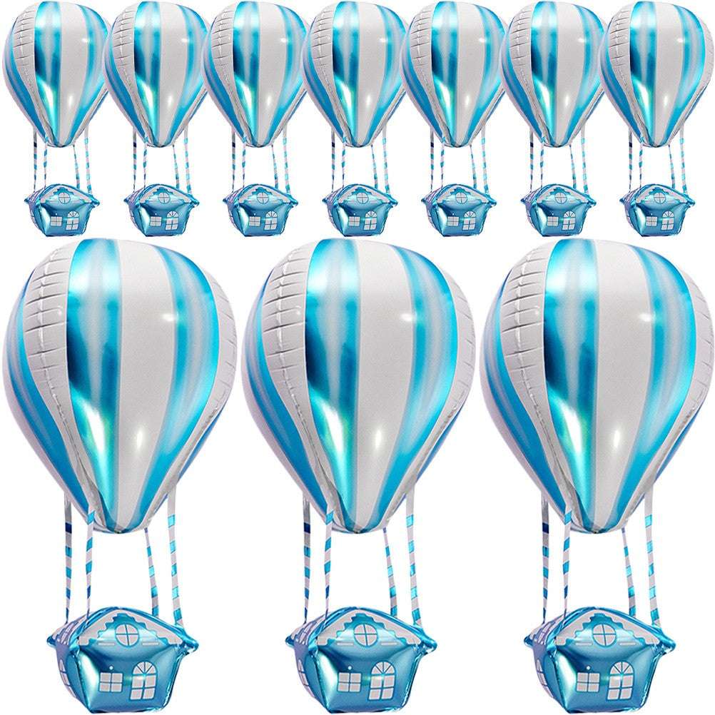 Billion Balloons [READY STOCK]  10 Pcs Kids Decor Hot Air Balloon Shaped Balloons