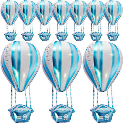 Billion Balloons [READY STOCK]  10 Pcs Kids Decor Hot Air Balloon Shaped Balloons