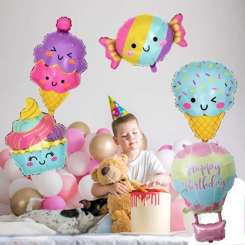 Billion Balloons 1/6Pcs Ice Cream Candy Dessert Series Balloons