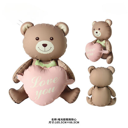 Billion Balloons Cream Caramel Color Theme Balloons Birthday Bear Birthday Balloon