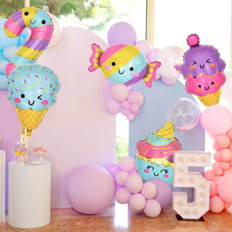Billion Balloons 1/6Pcs Ice Cream Candy Dessert Series Balloons