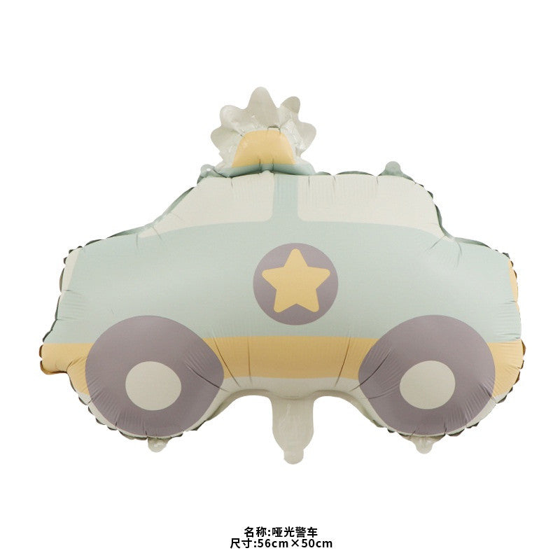 Billion Balloons Matte Frosted Car Airplane Teddy Bear Aluminum Film Balloon Min.50PCS