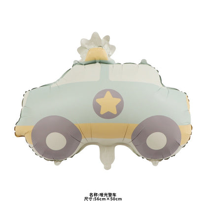 Billion Balloons Matte Frosted Car Airplane Teddy Bear Aluminum Film Balloon Min.50PCS