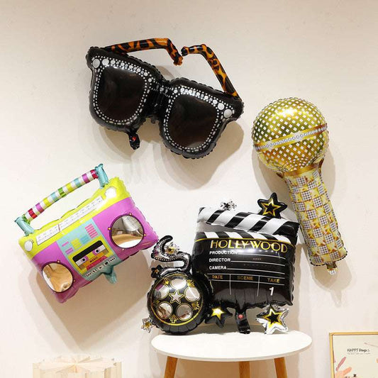 Billion Balloon Photography Camera Microphone Radio Skate Aluminum Foil Balloons