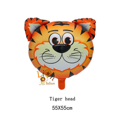 Billion Balloons Safari Jungle Animals Theme Head shape balloons