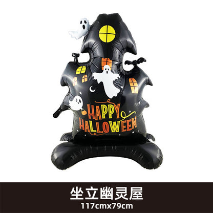 120cm Halloween Party Balloon Witch Skeleton Spider Base Min.50PCS