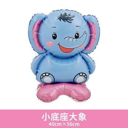 Balloon Window Decor Props Small Base Monkey Rabbit