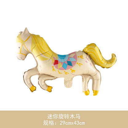 Wholesale Aluminum Foil Horse Balloons Birthday Min.50PCS