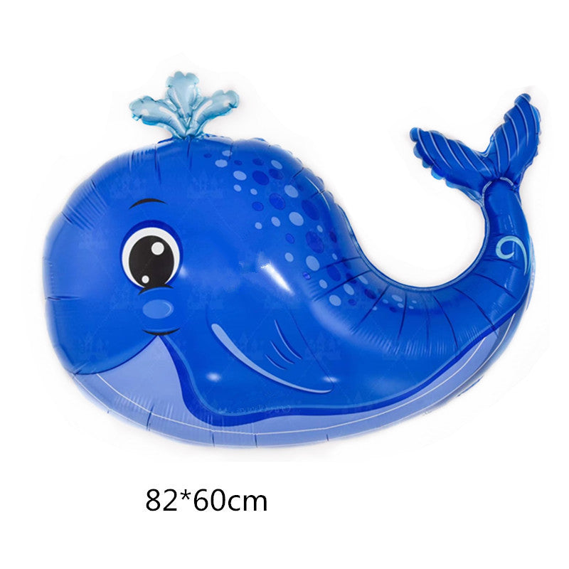 Octopus Seahorse Clownfish Aluminum Foil Ocean Balloons Min.50 set