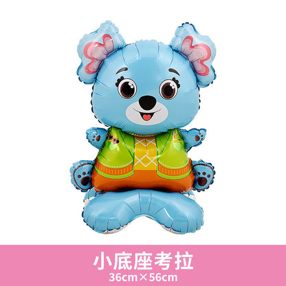 Balloon Window Decor Props Small Base Monkey Rabbit
