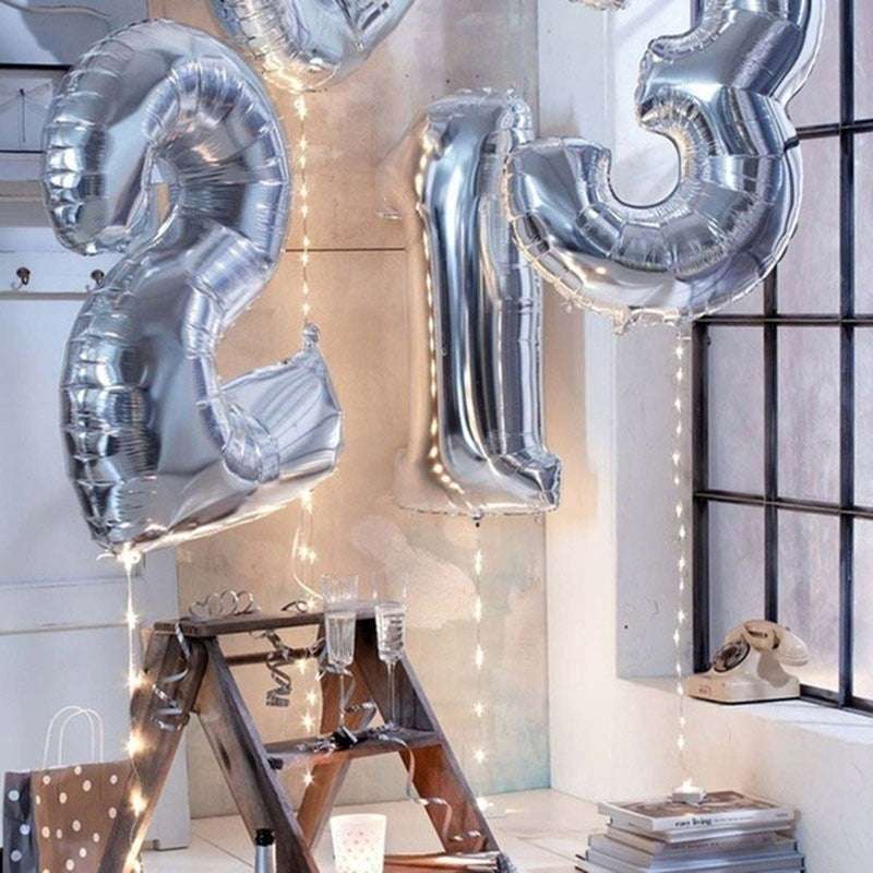 Billion Balloons 32 Inch Aluminium Foil Number Decoration Number Balloon Party Supplies