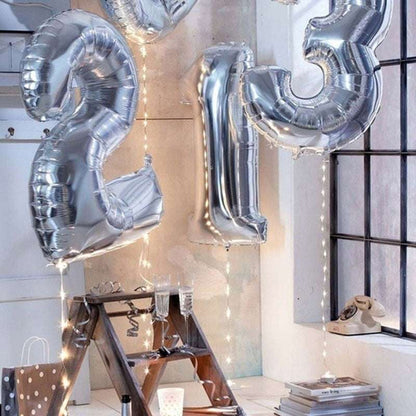 Billion Balloons 32 Inch Aluminium Foil Number Decoration Number Balloon Party Supplies