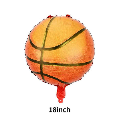 18-Inch Rugby Basketball Football Volleyball-Shaped Baseball Aluminum Balloon Wholesale