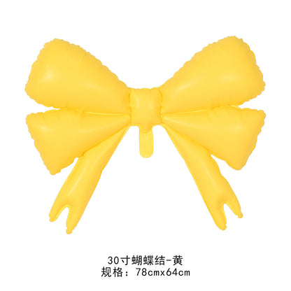 Matte Frosted Bowknot Balloon Child Birthday Party Decor Min.50PCS